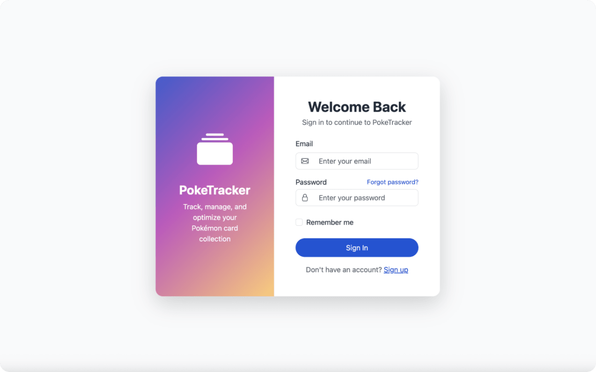 Project Case Study: PokeTracker - Screenshot #1