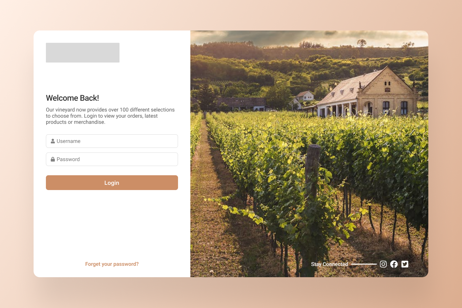 Login Page & Admin Portal