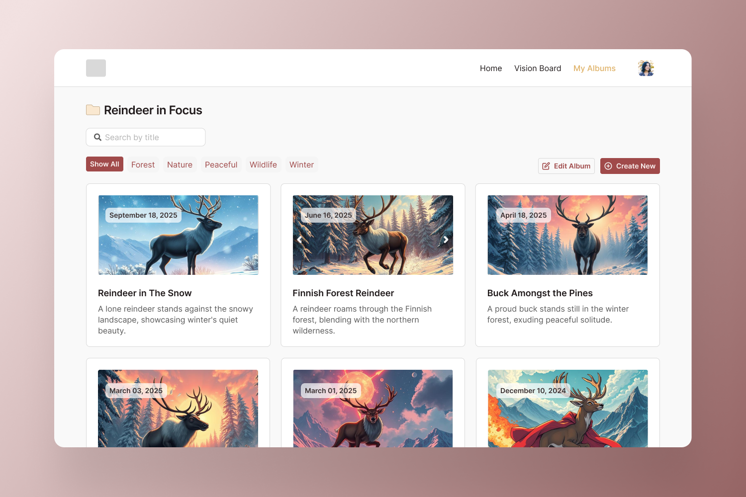 Responsive Card Gallery
