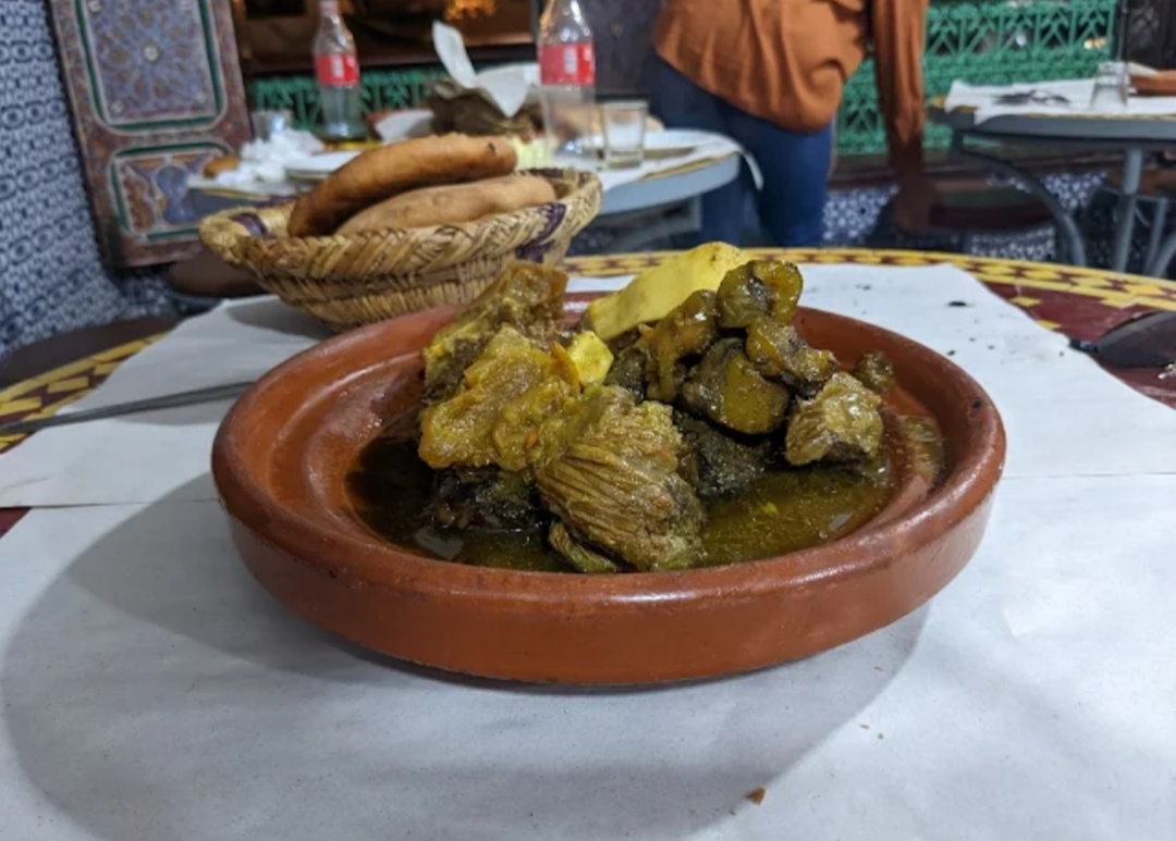 Moroccan food spread