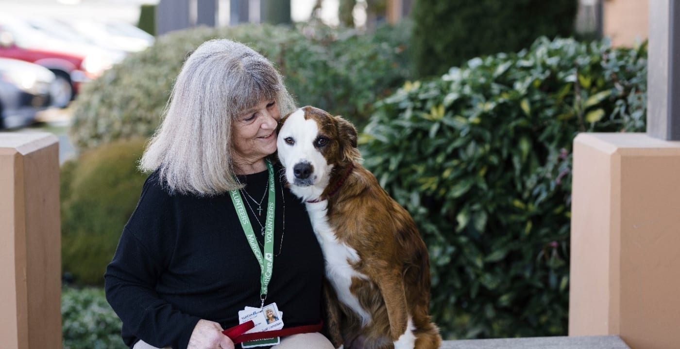 Woman and her dog