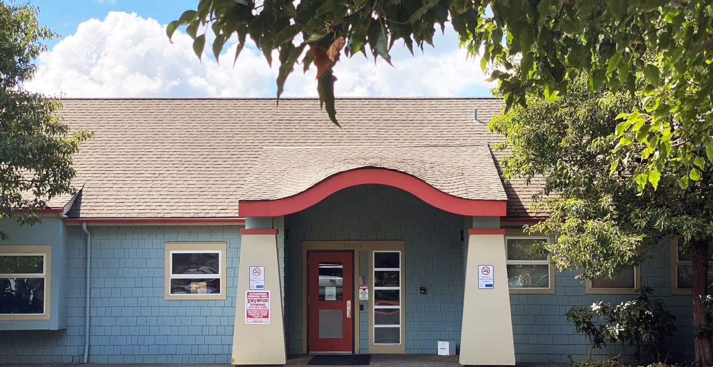 Front of a recovery center building