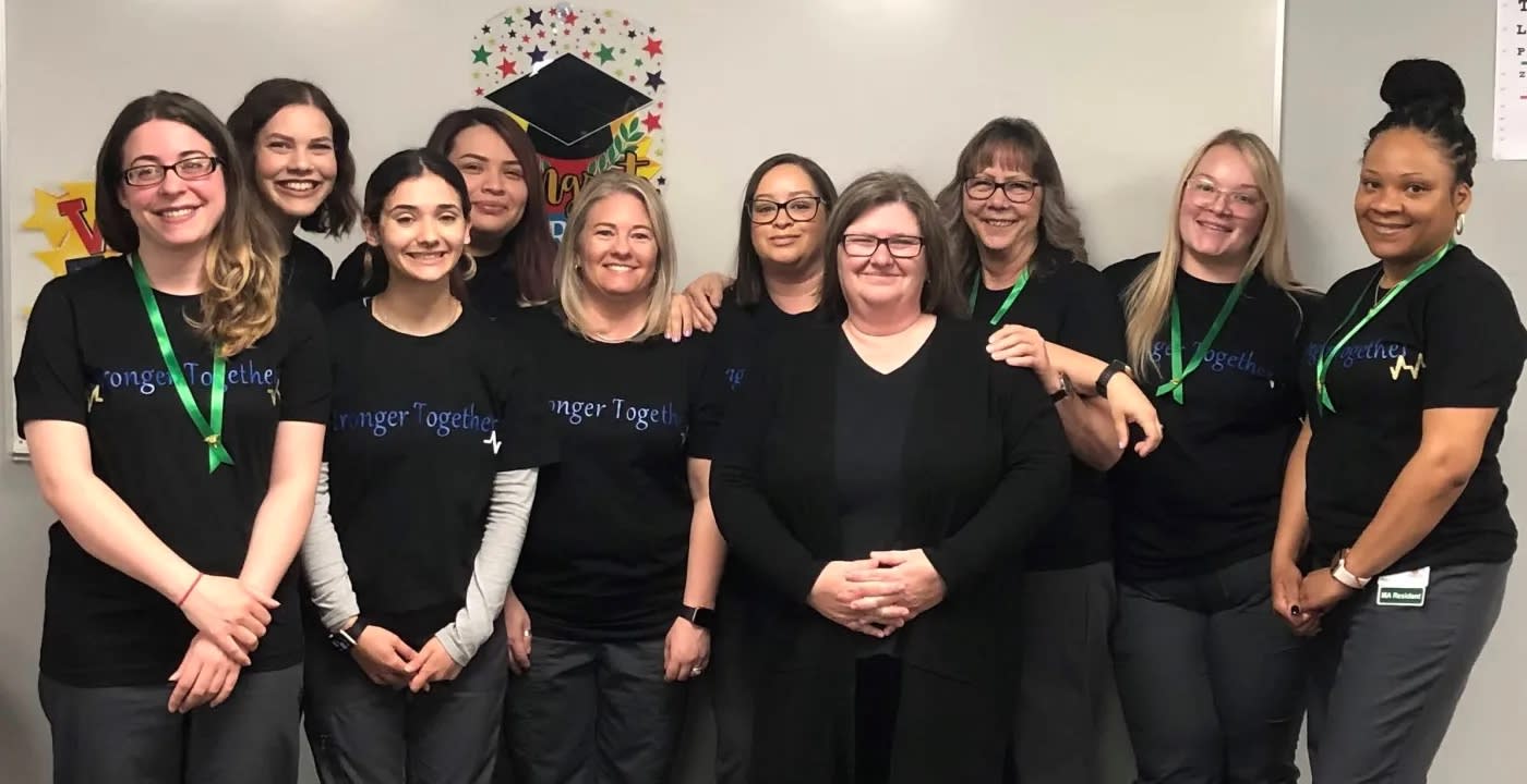 Group picture of a graduating Medical Assistant class