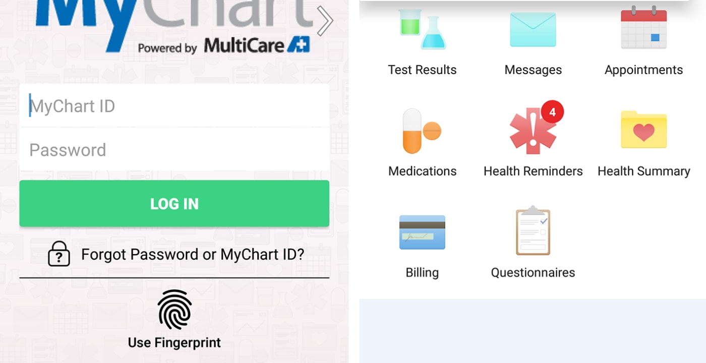 multicare mychart login page