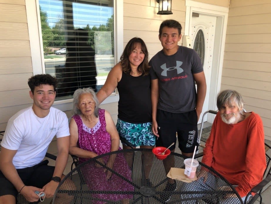 Family posing