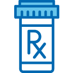 Prescription RX bottle icon