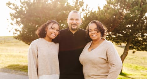 Ed and Sharie Ramos and daughter, Tamia