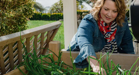 Woman gardening