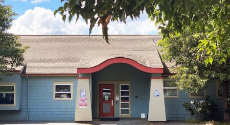 Front of a recovery center building