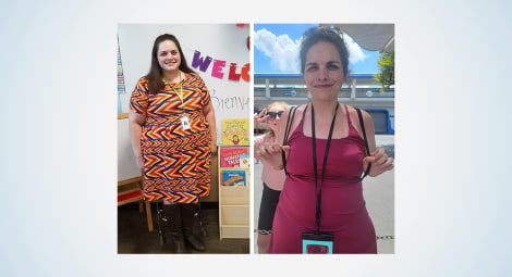 Laura Walker before and after weight-loss surgery