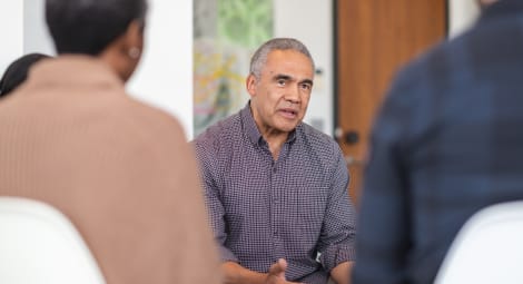 Man speaking to a group