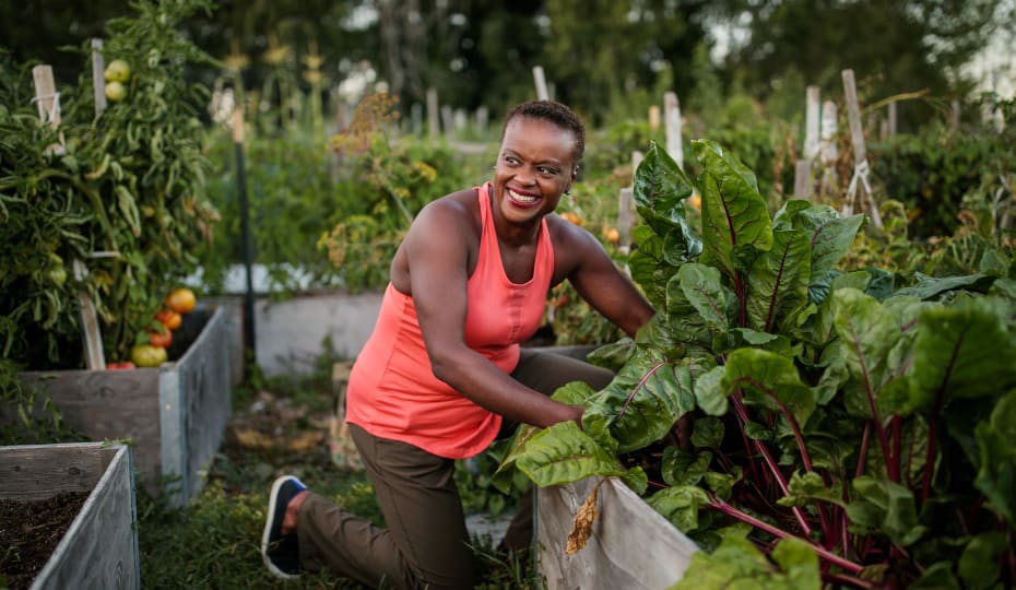 Woman gardening