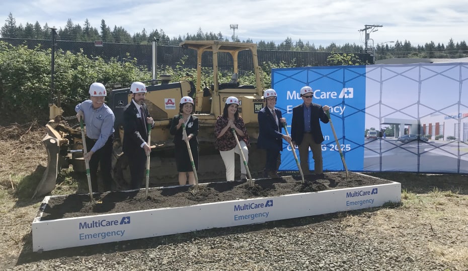 Leadership team posed for photo during Bremerton Emergency Department groundbreaking