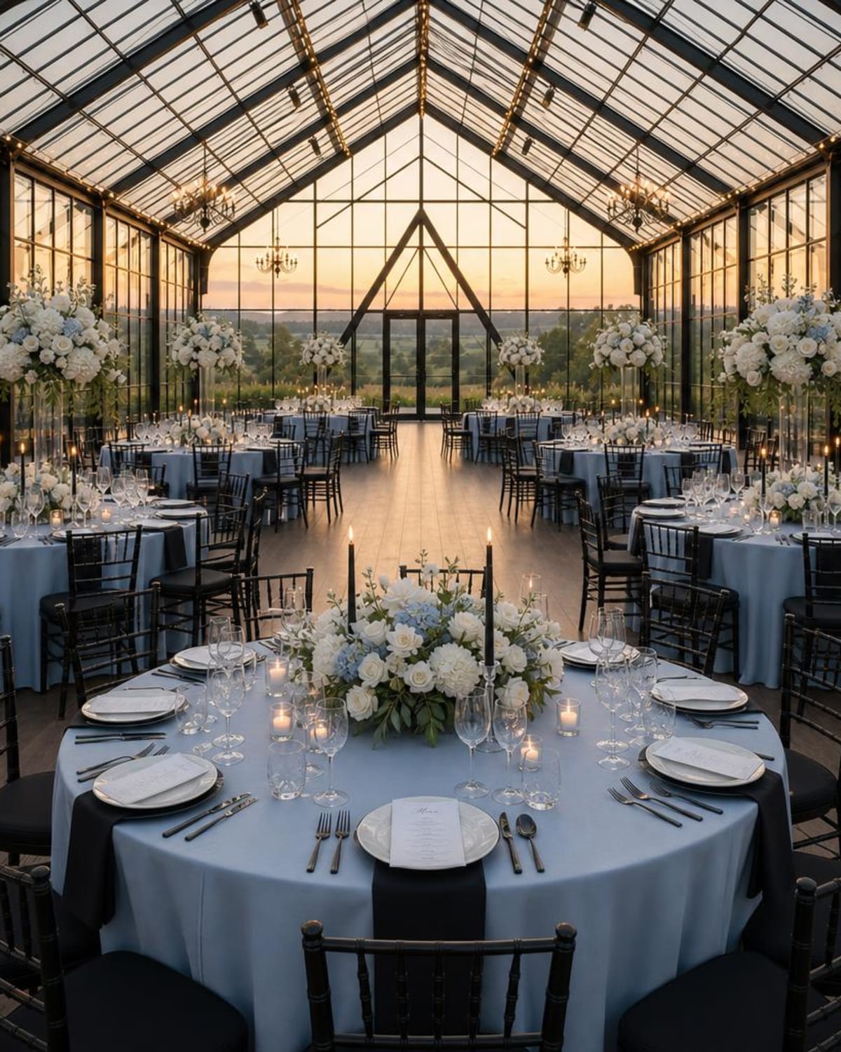 Wedding decor visualization: Glasshouse Reception