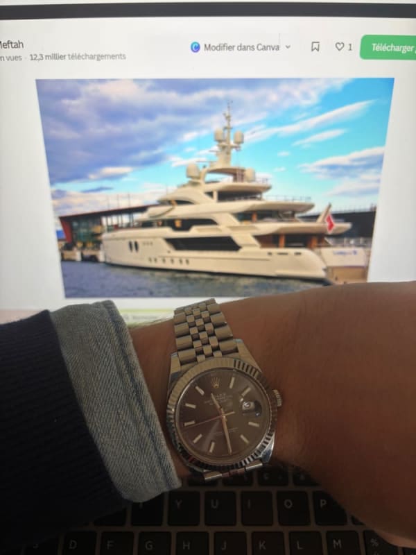 Belle vue sur mon yacht
