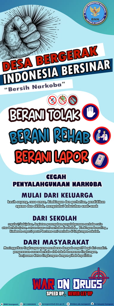 Banner anti narkoba 2024
