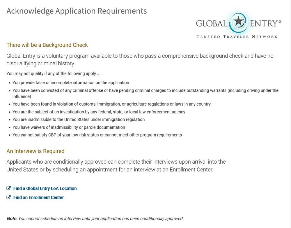 Passo 7 - Global Entry