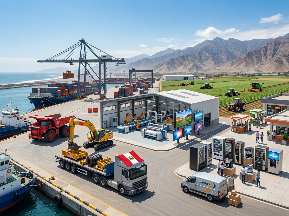 Maquinaria y equipos para importación