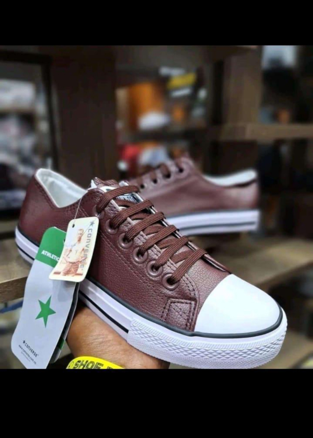 Leather converse