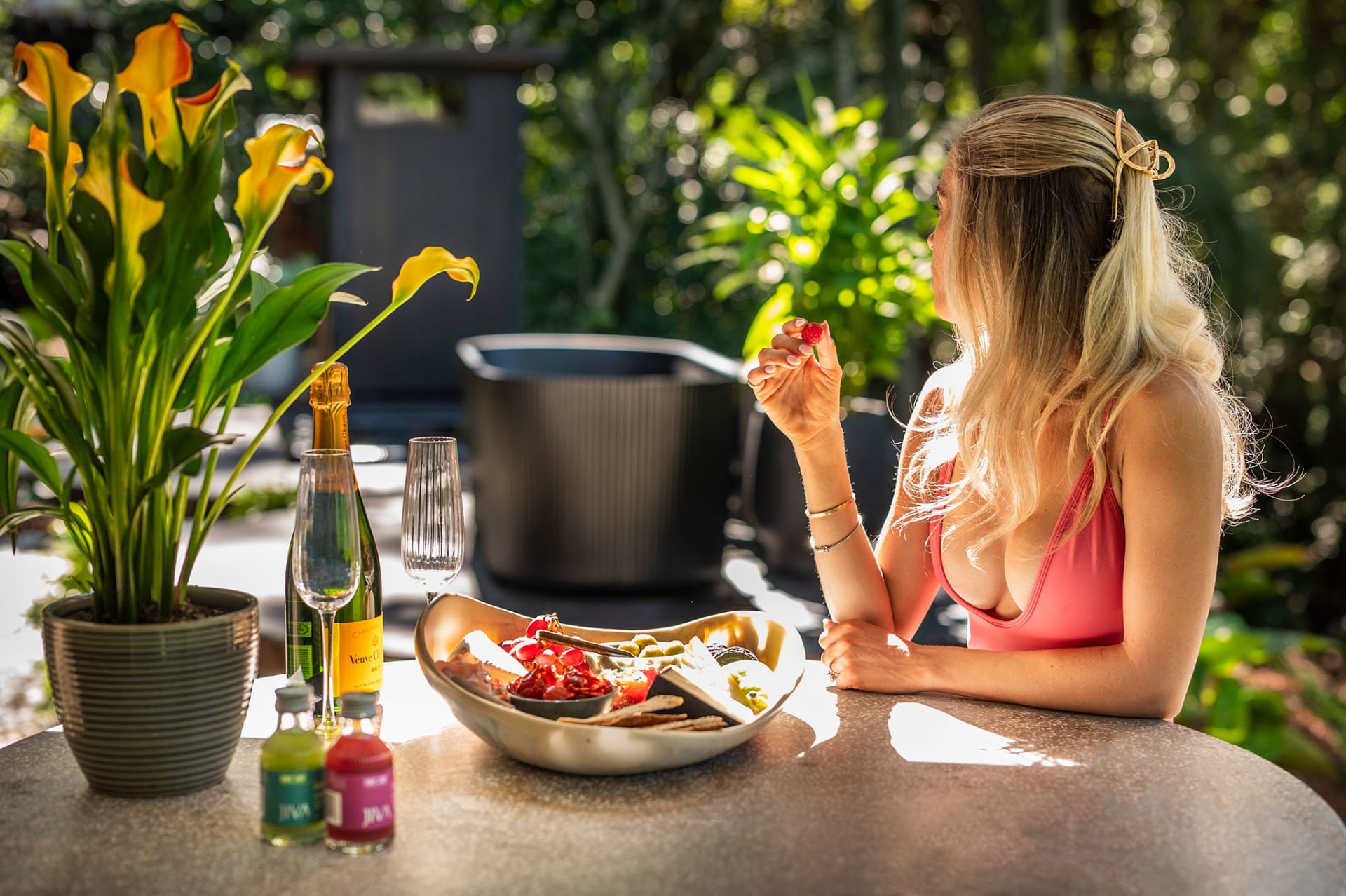 Nourishing cheese board with day spa
