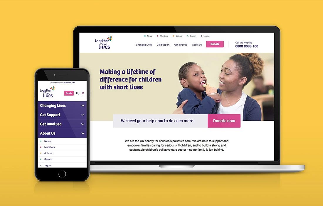 Together For Short Lives Charity Website