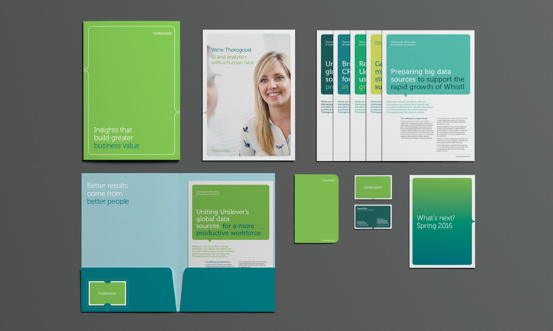 Thorogood branded stationery