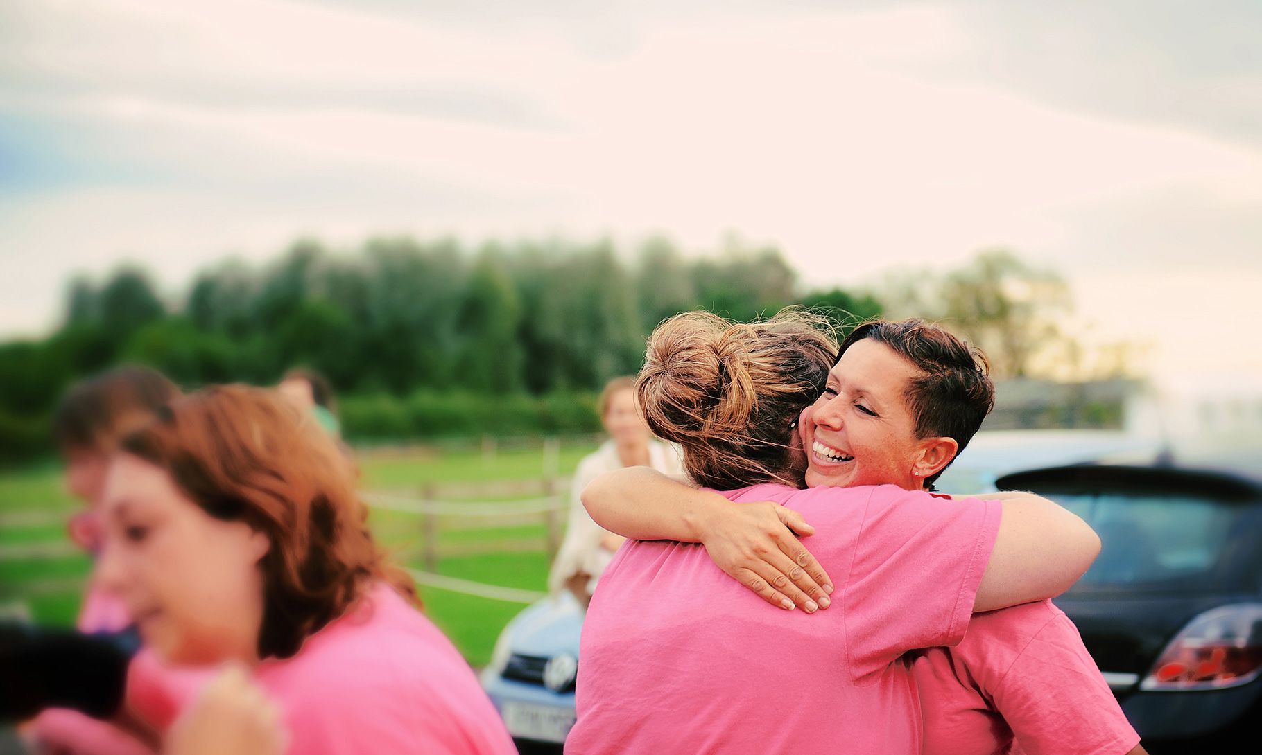 The Payroll Giving Team breast cancer run image