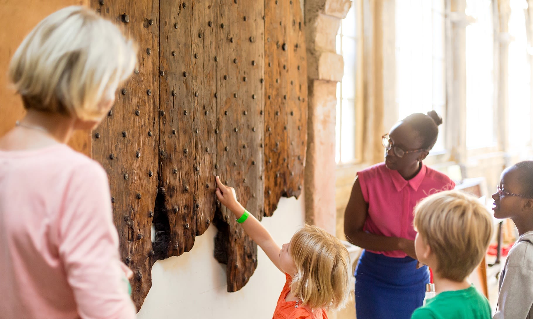 Charterhouse visitors and children