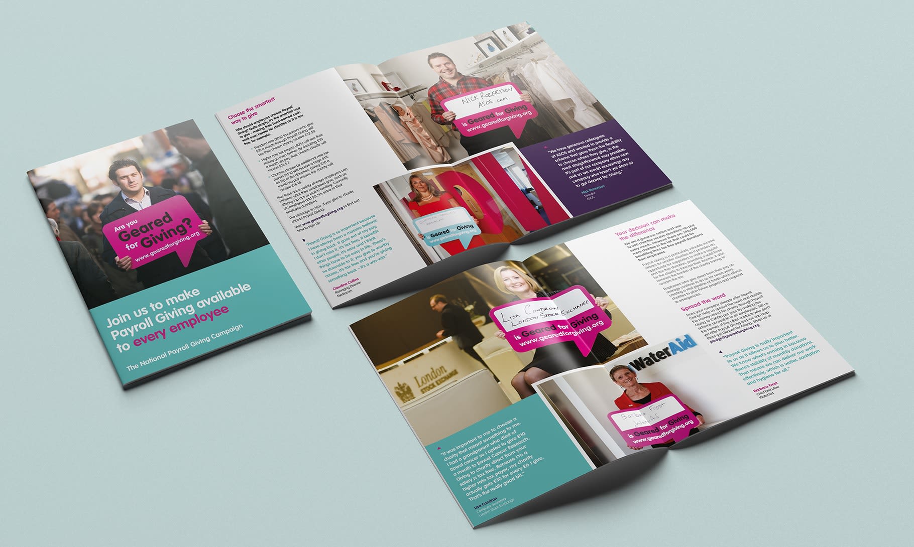 Geared for giving brochure