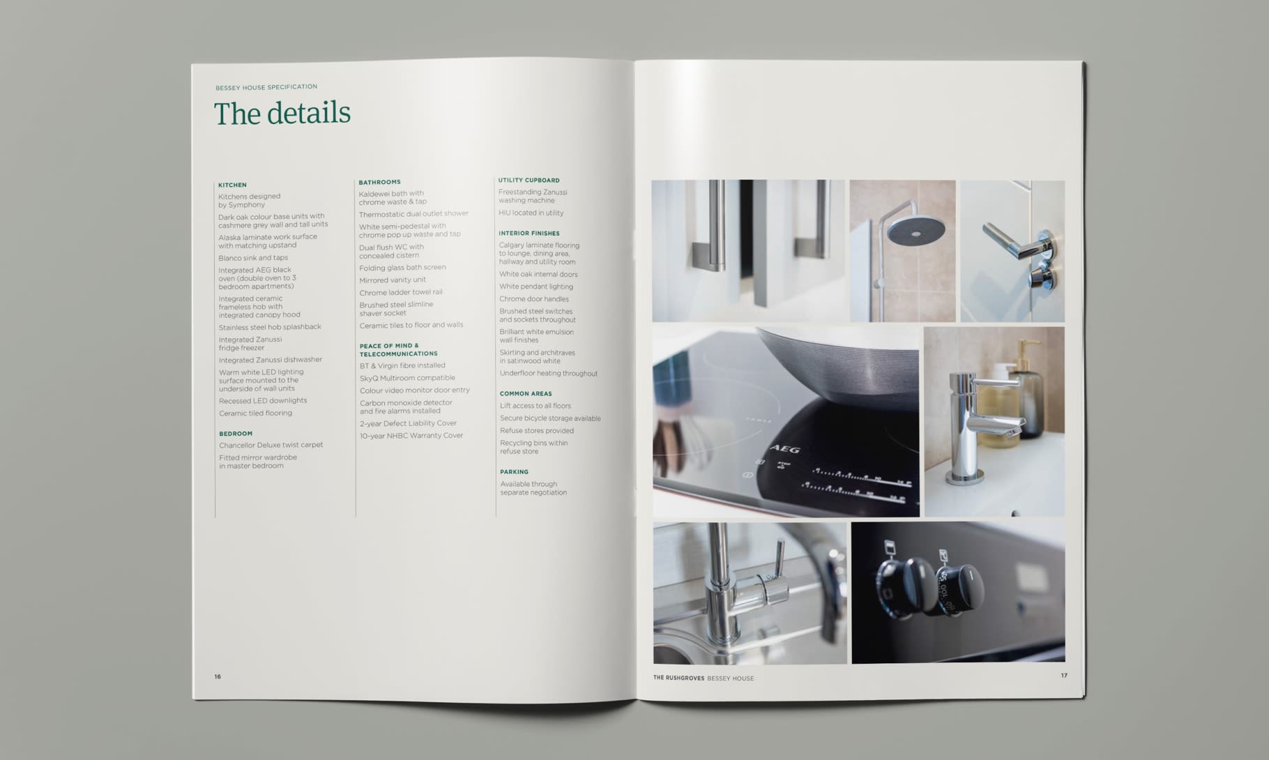 inside spread with apartment features