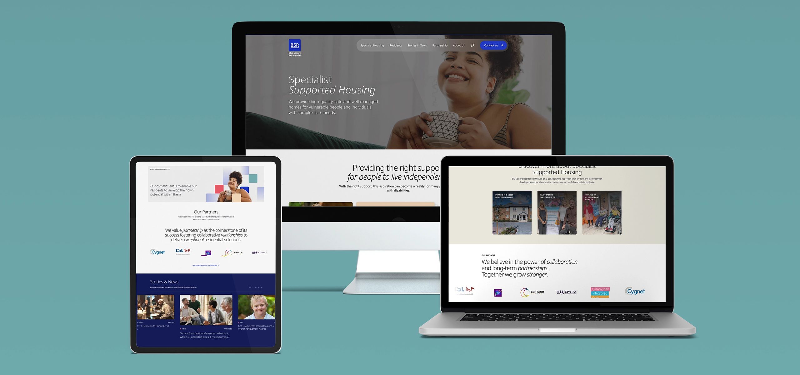 Blue Square Residential Website Case Study