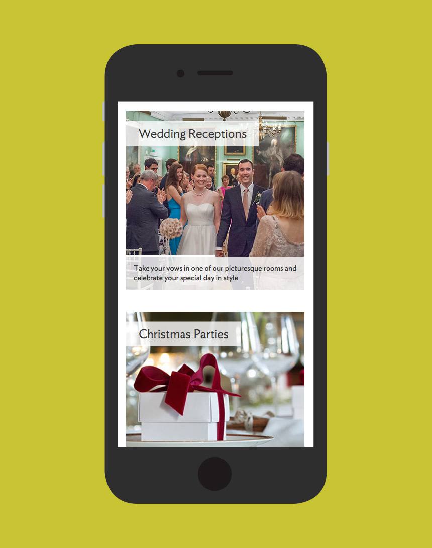 Foundling Museum events page iphone