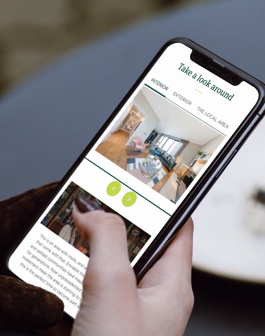 mobile version of the website