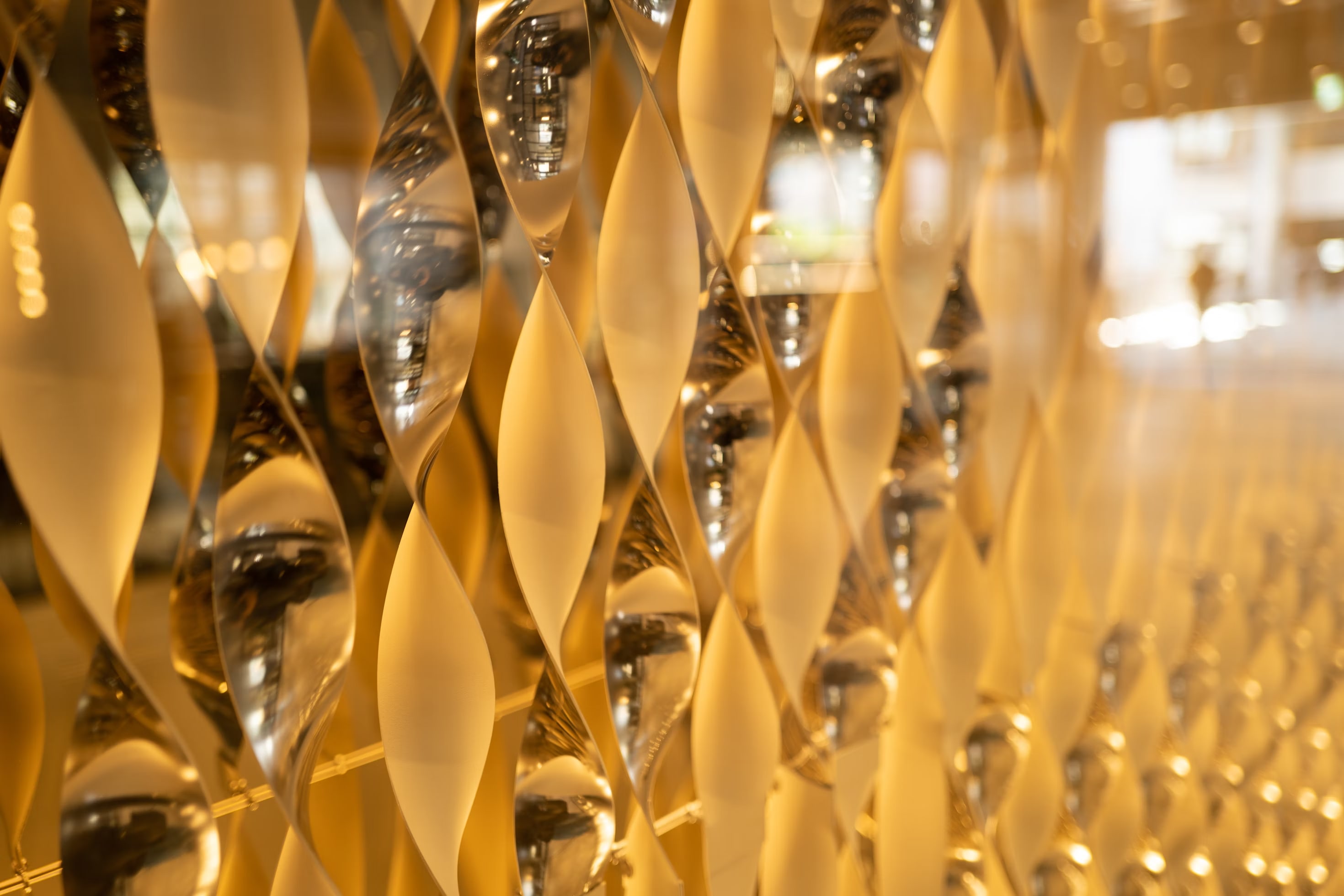 Gold-toned architectural design detail representing an award-winning bespoke furniture project in NYC.