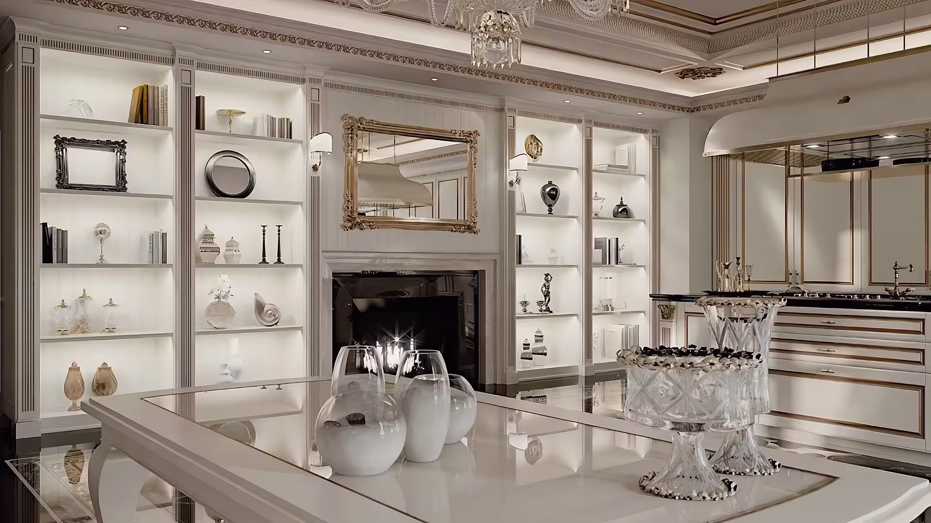 Traditional kitchen design with classic elements