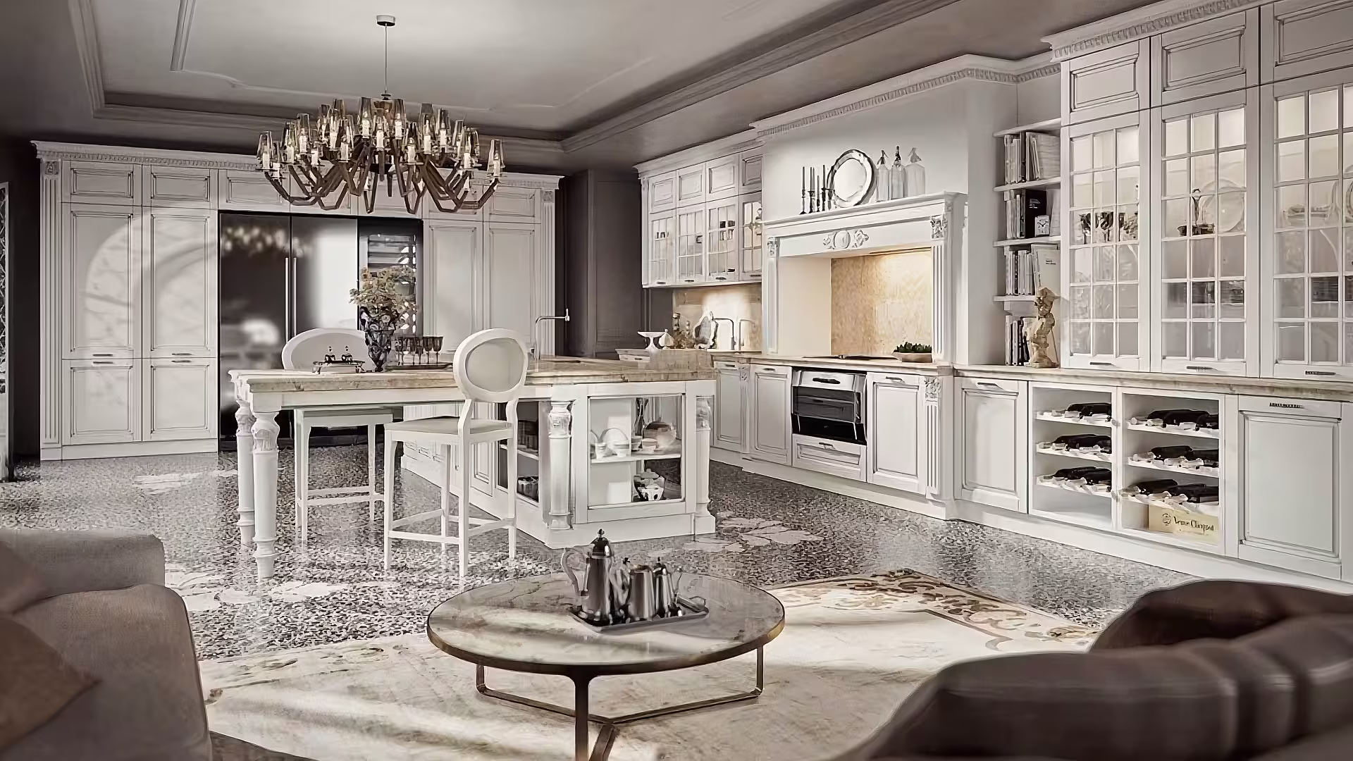 Traditional Italian kitchen with handcrafted details