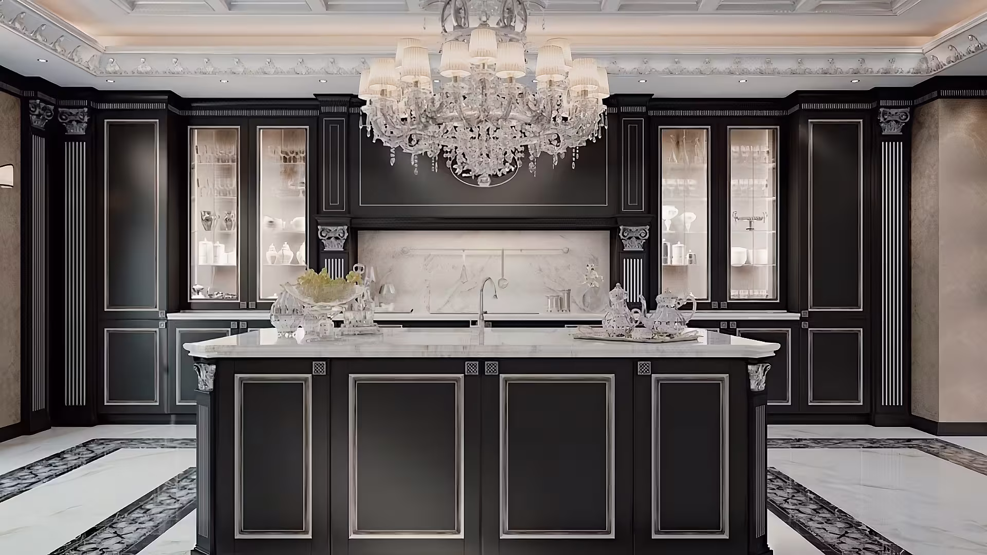 Traditional Italian kitchen with heritage craftsmanship