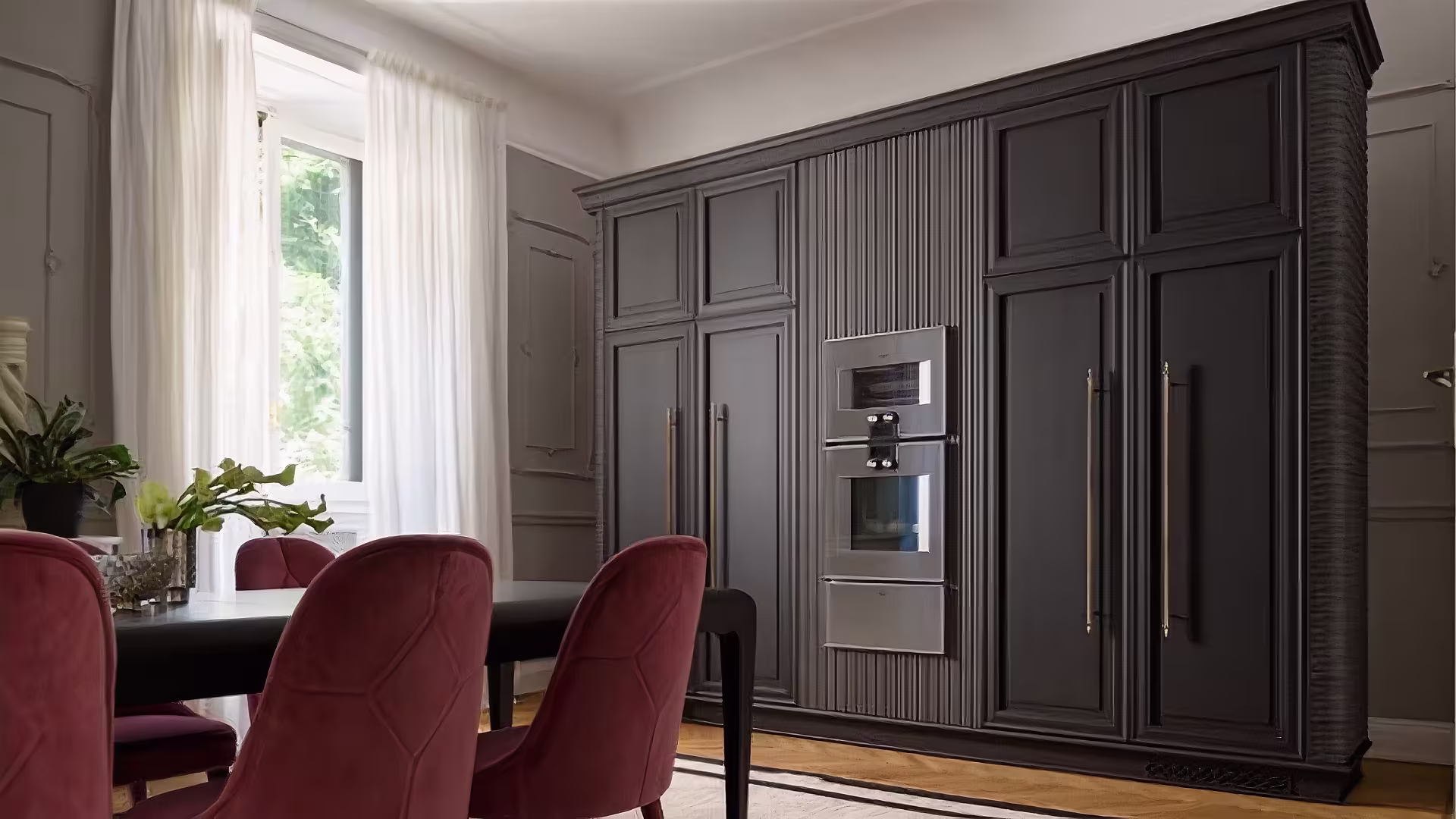 Art Deco kitchen with custom Italian design