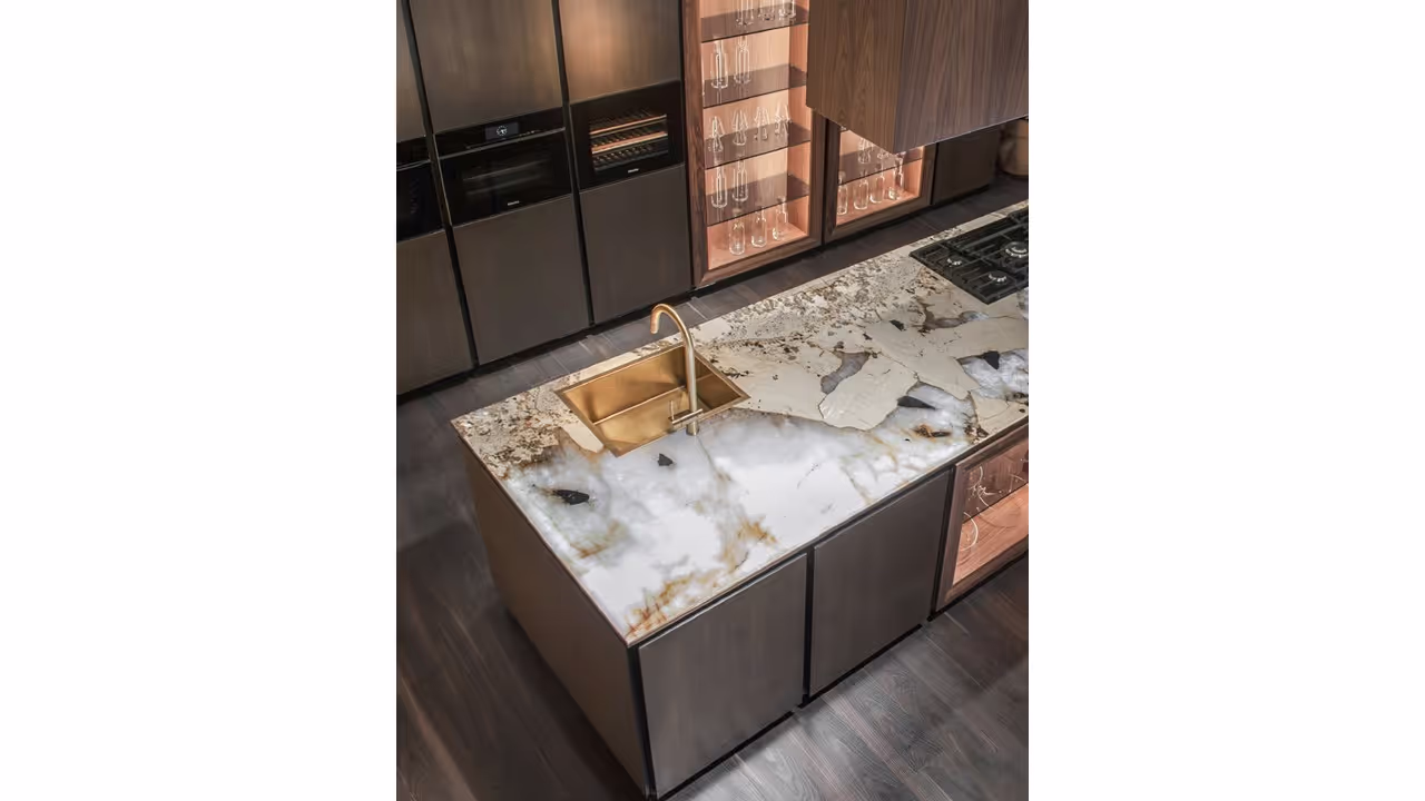 Contemporary kitchen with smart features