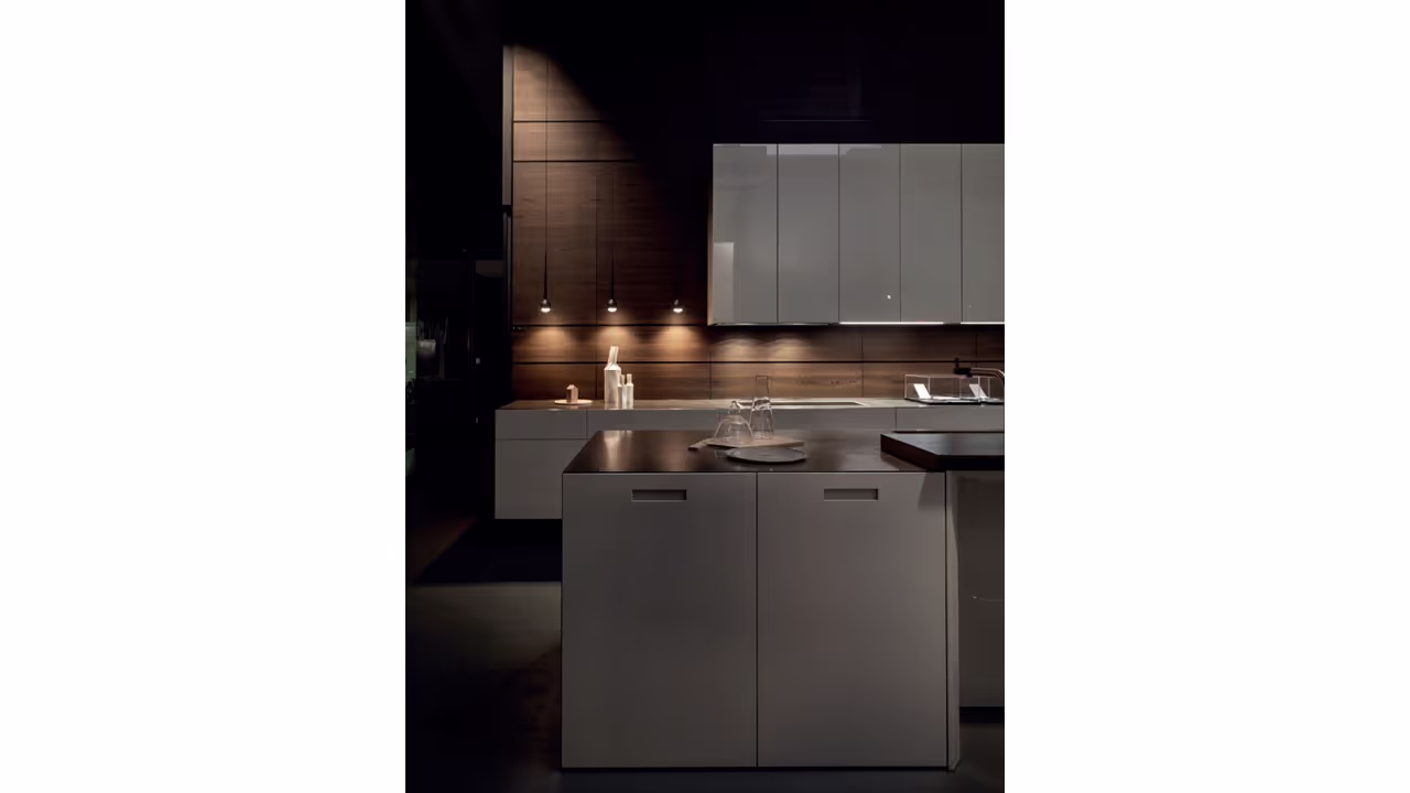 Sleek modern kitchen with Italian materials
