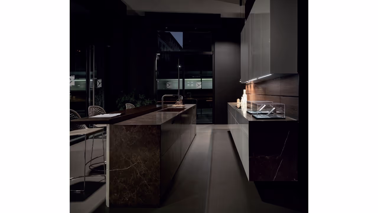 Modern Italian kitchen with premium appliances