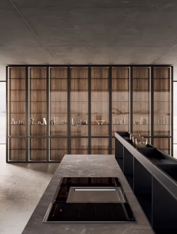 Modern kitchen design with clean lines