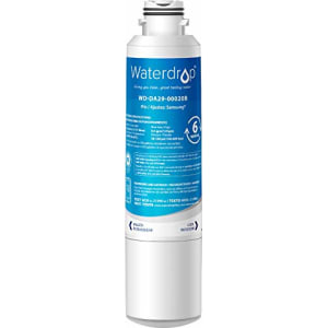 Waterdrop DA29-00020B Refrigerator Water Filter, Replacement for Samsung DA29-00020B, DA29-00020B-1, Haf-Cin/Exp, 46-9101, RF4267HARS, RF28HFEDBSR, RF28HMEDBSR, RF263BEAESR, 1 Filter