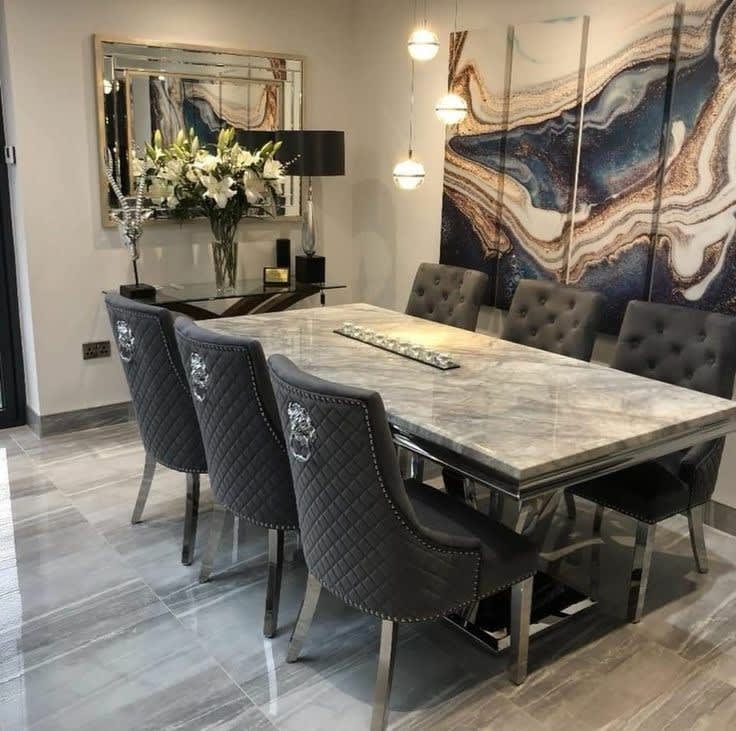 marble dining table