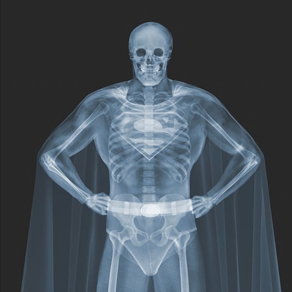 x ray artist super man