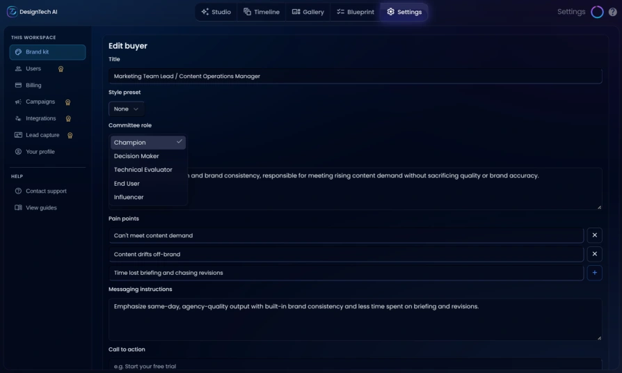 Connected business content in the DesignTech AI knowledge graph
