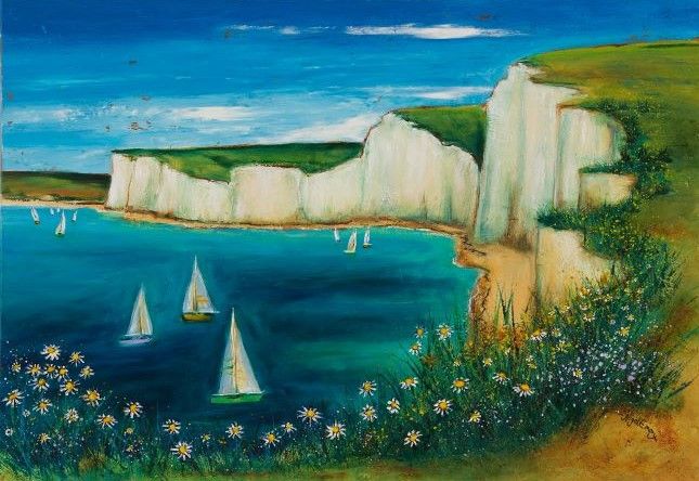 Nigel Emery - Clifftop Daisies 