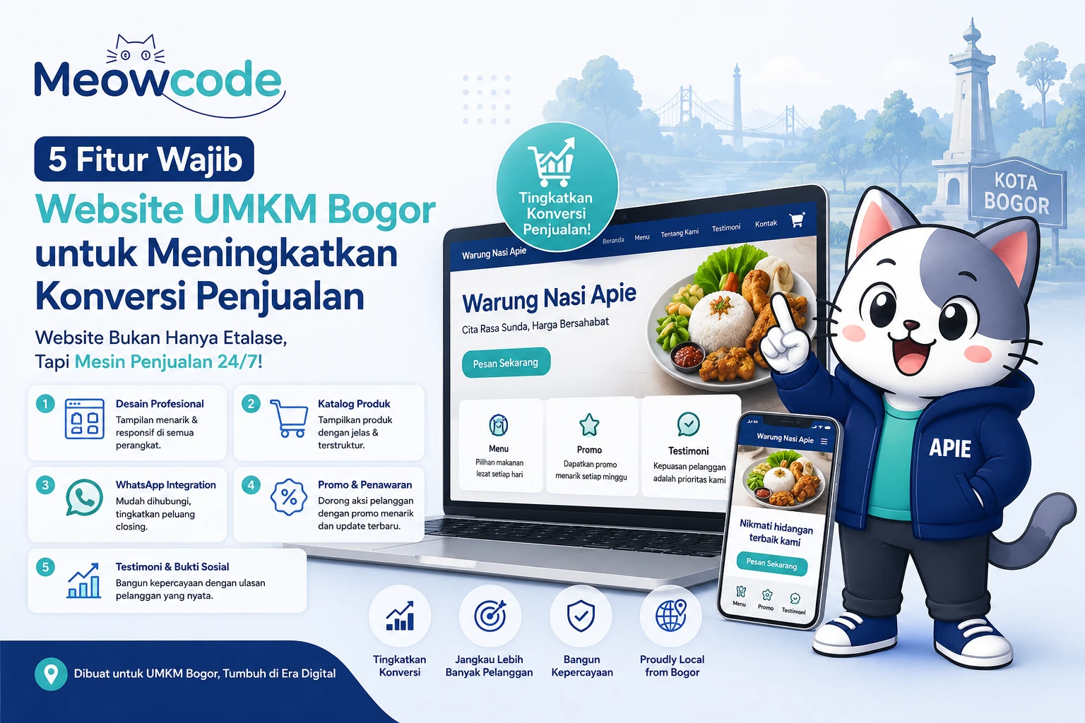 5 Fitur Wajib Website UMKM Bogor untuk Meningkatkan Konversi Penjualan
