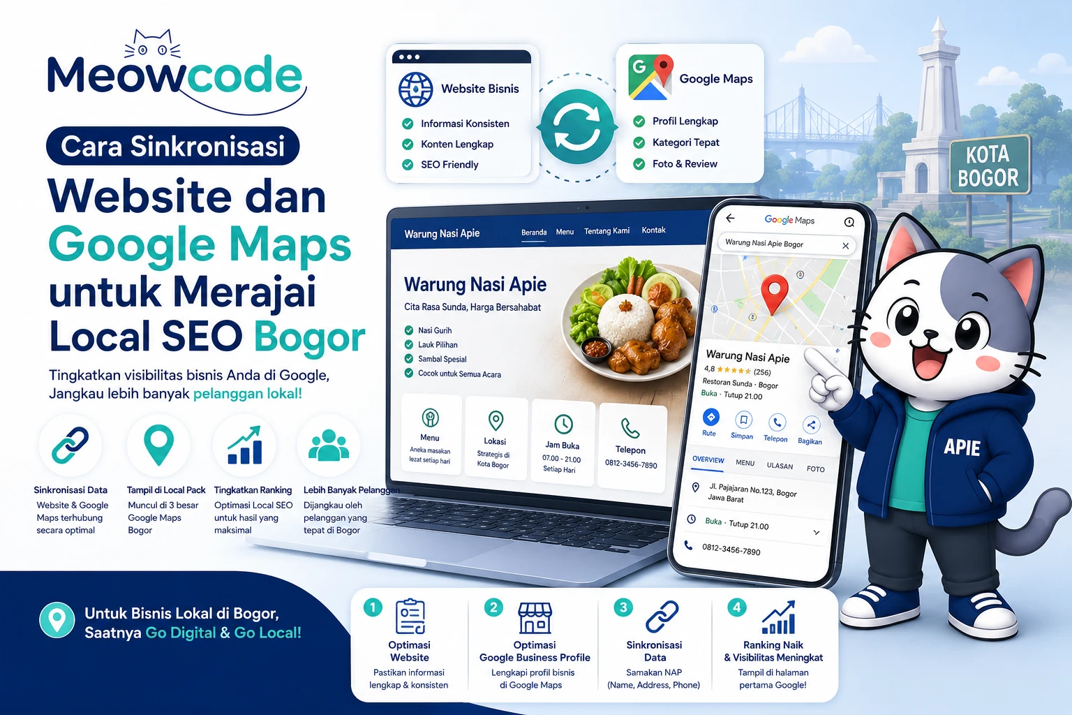 Cara Sinkronisasi Website dan Google Maps untuk Merajai Local SEO Bogor