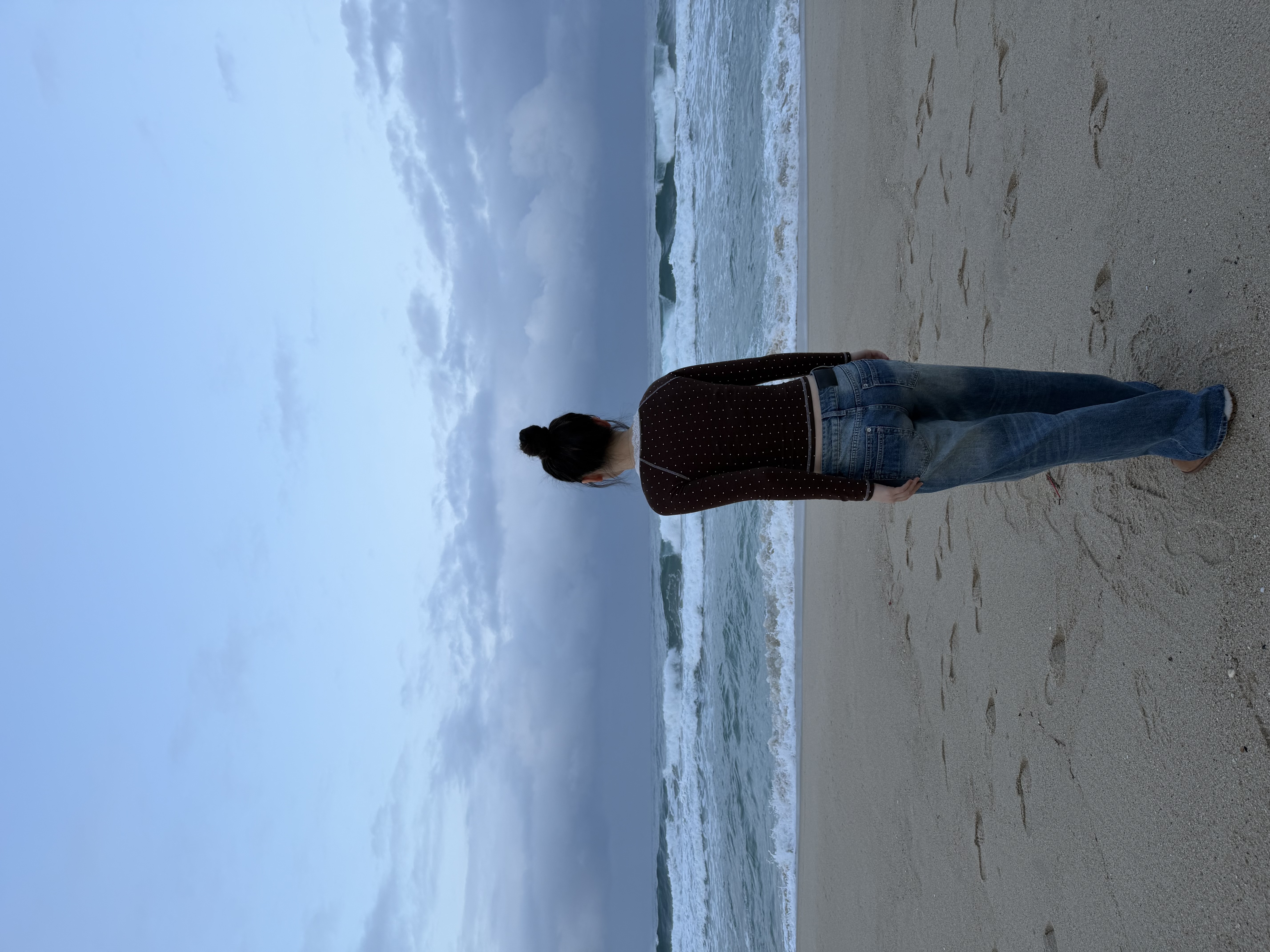 로우라이즈 힙무드 빈티지 워싱 와이드 데님 청바지 팬츠